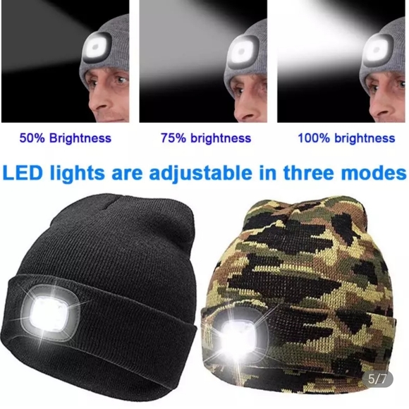 🤍🔥LED Unisex Hat/ Beanie - Picture 3 of 4